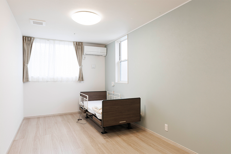 居室の壁は各部屋によって色味が違います 居室の壁は各部屋によって色味が違います